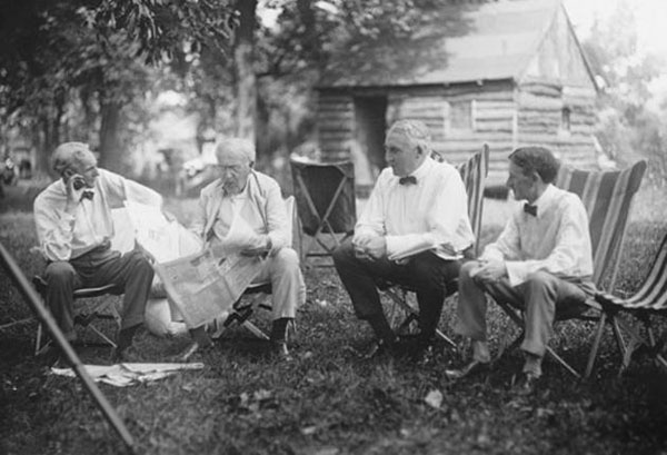 Henry Ford, Thomas Edison, Warren G. Harding