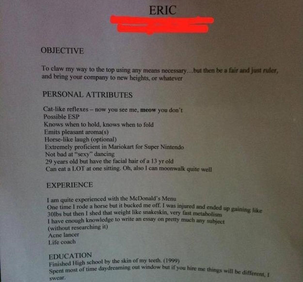 21 Most Hilarious Resume Fails of All Time. Hire These