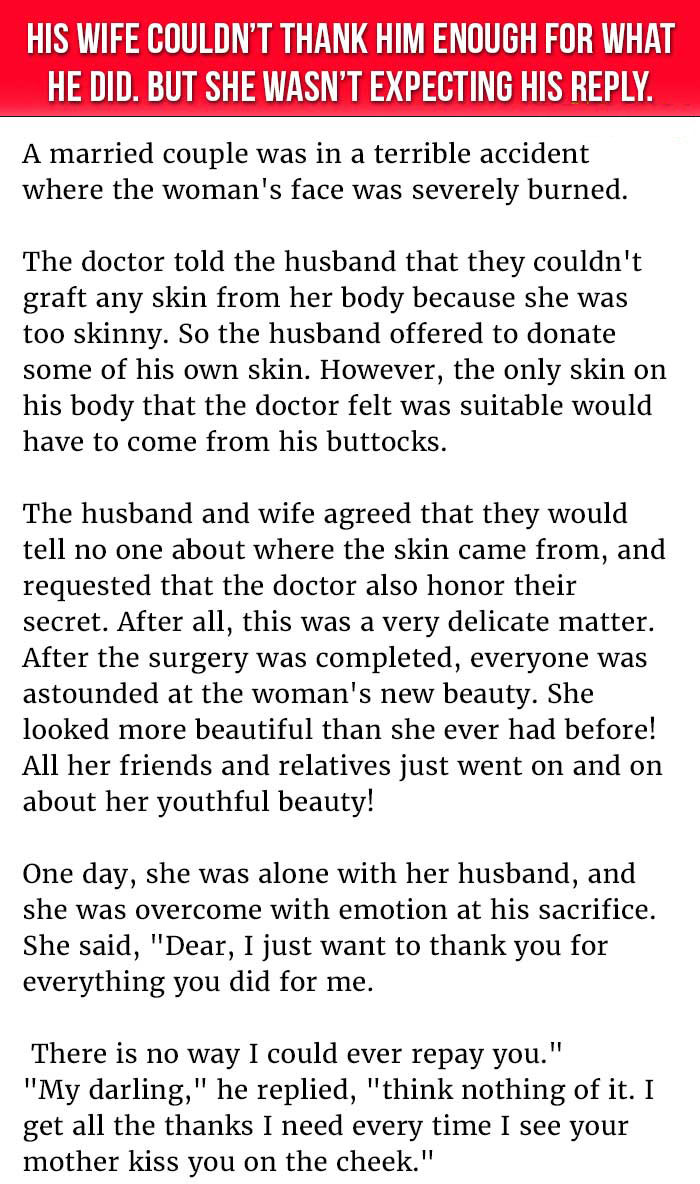 Man Made A Big Sacrifice For His Wife, But She Wasn't Expecting What He  Said Next – Atchuup! – Cool Stories Daily