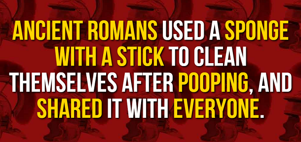 facts about ancient rome - pooping