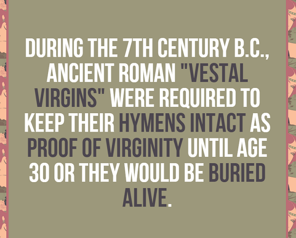 facts about ancient rome - virgins