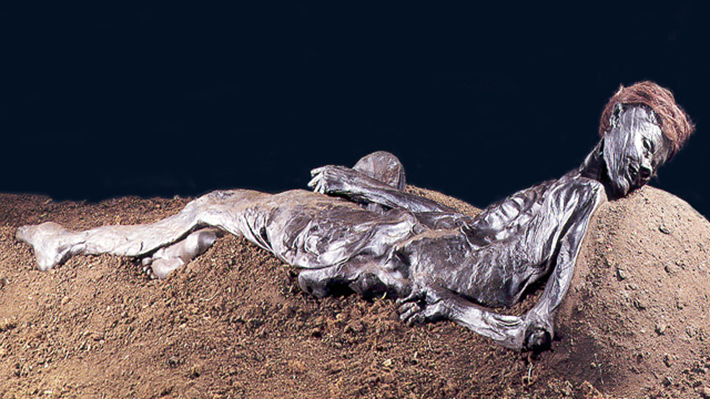 archaeological discoveries - the grauballe man