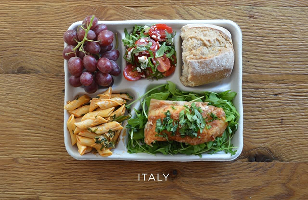 school lunches from around the world - italy