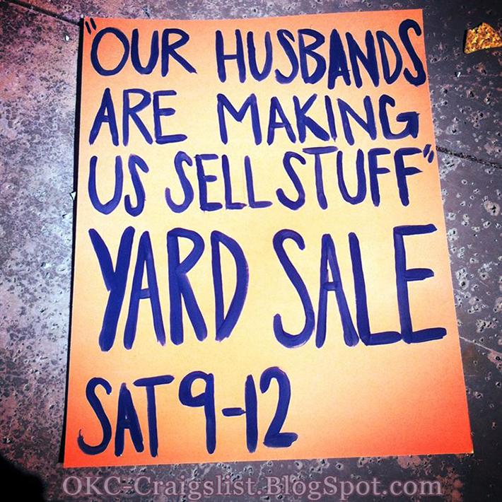 clever garage sale signs 17