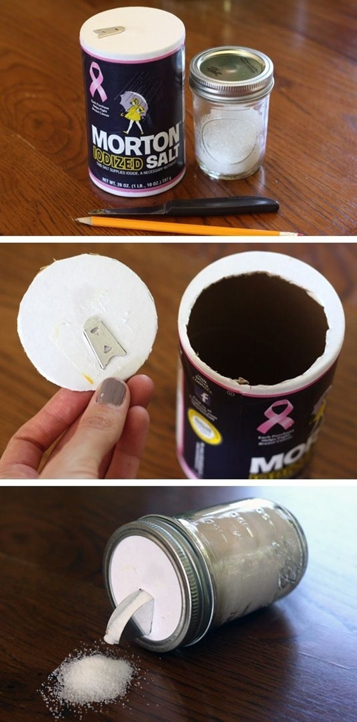 food hacks - mason jars