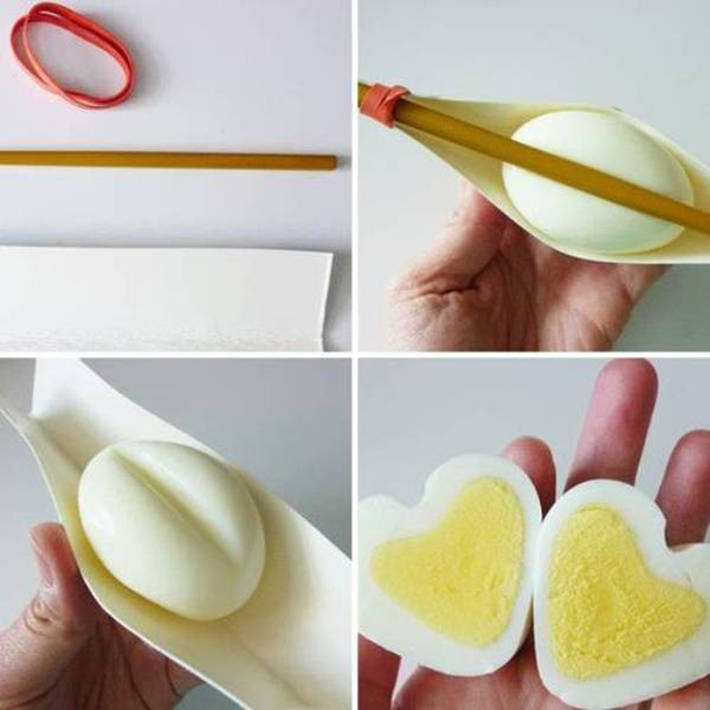food hacks - sugar - heart shaped eggs