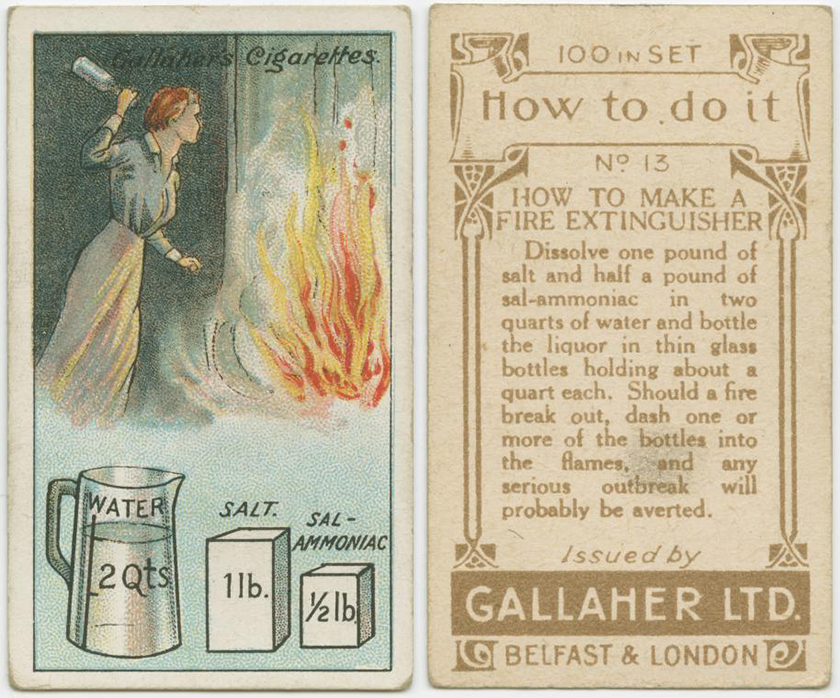 100 yr old lifehacks - fire extinguisher