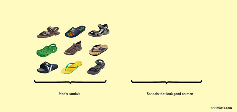 funny graphs - sandals