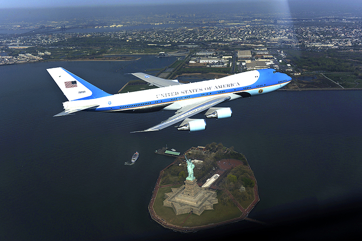 heavily guarded places - air force one