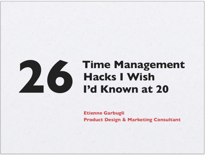 time management hacks - cover