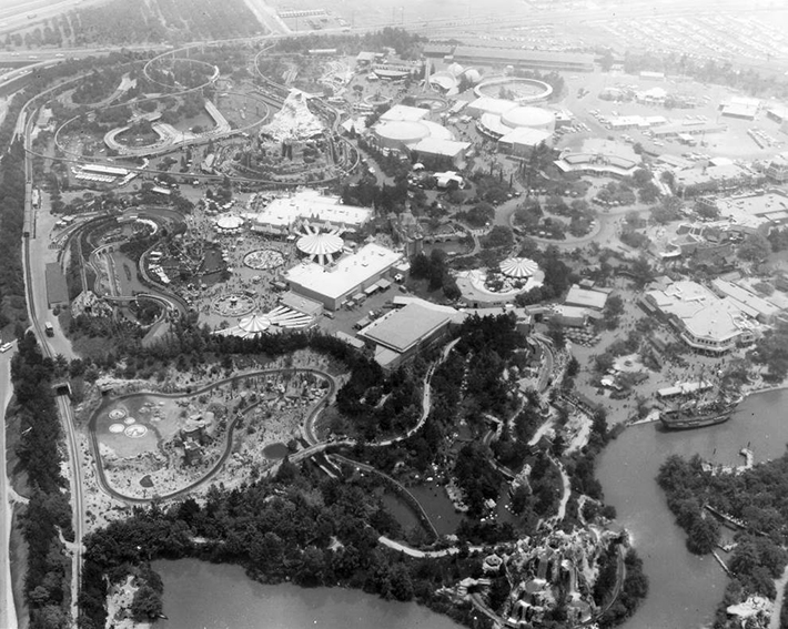 aerial photos - disneyland 1962