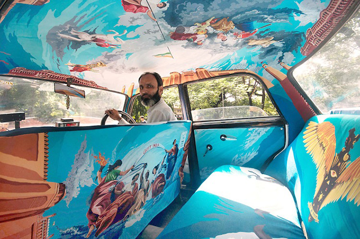 mumbai taxi turned into artwork 5