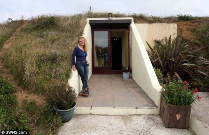 wwII bunker converted into a bungalow 5