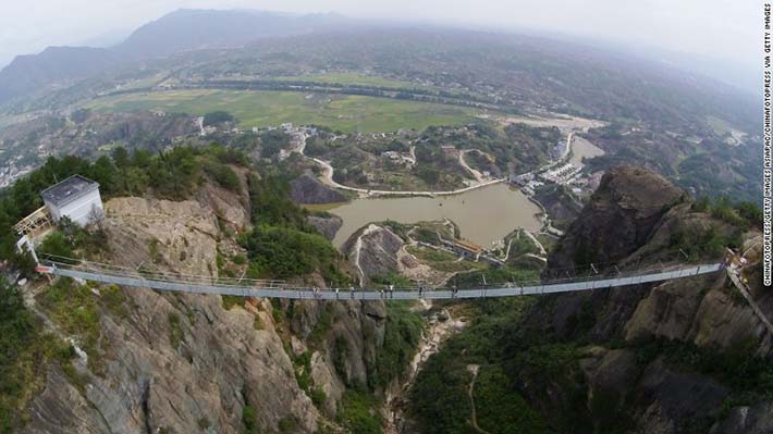 glass suspension bridge - china 11