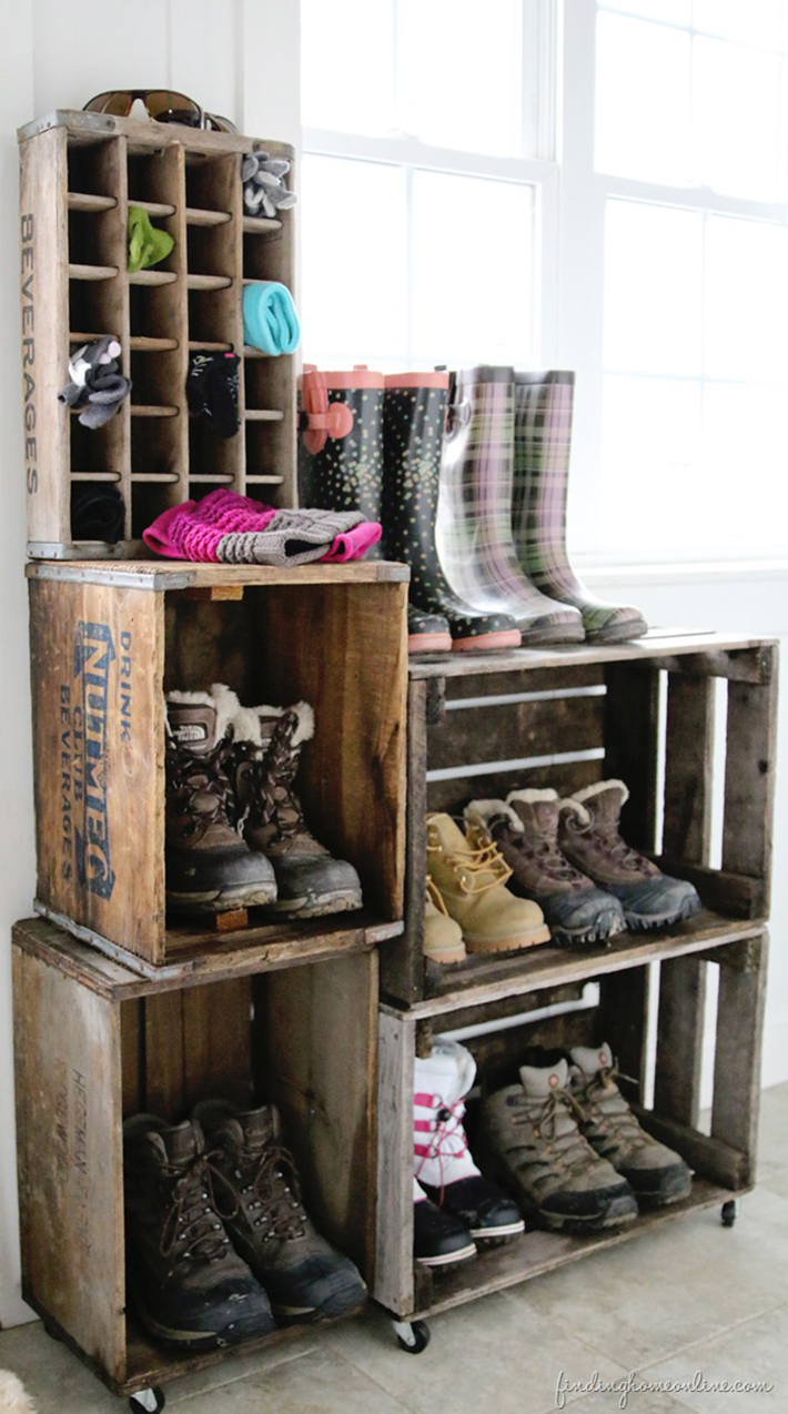 shoe storage diy ideas 1