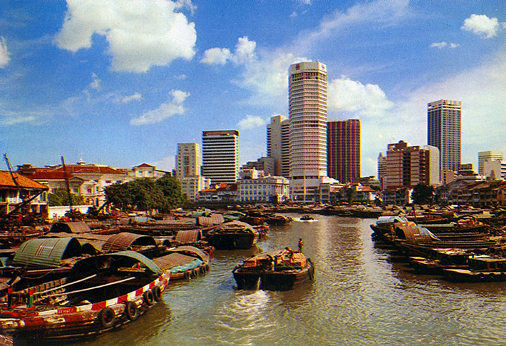 vintage postcards - singapore 3