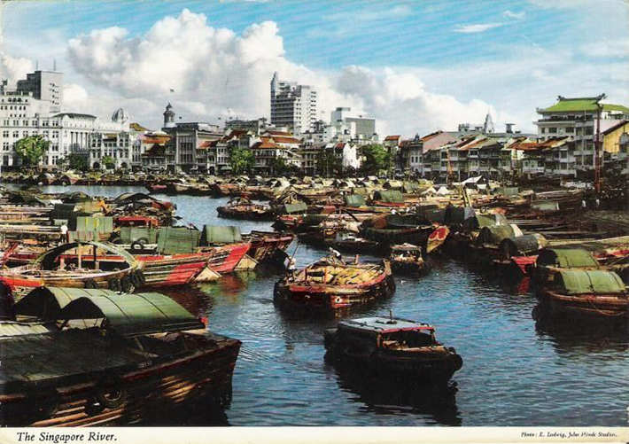 vintage postcards - singapore 9
