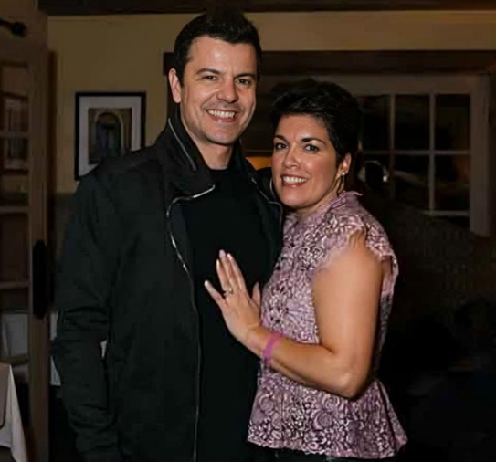 Jordan Knight and Evelyn Melendez